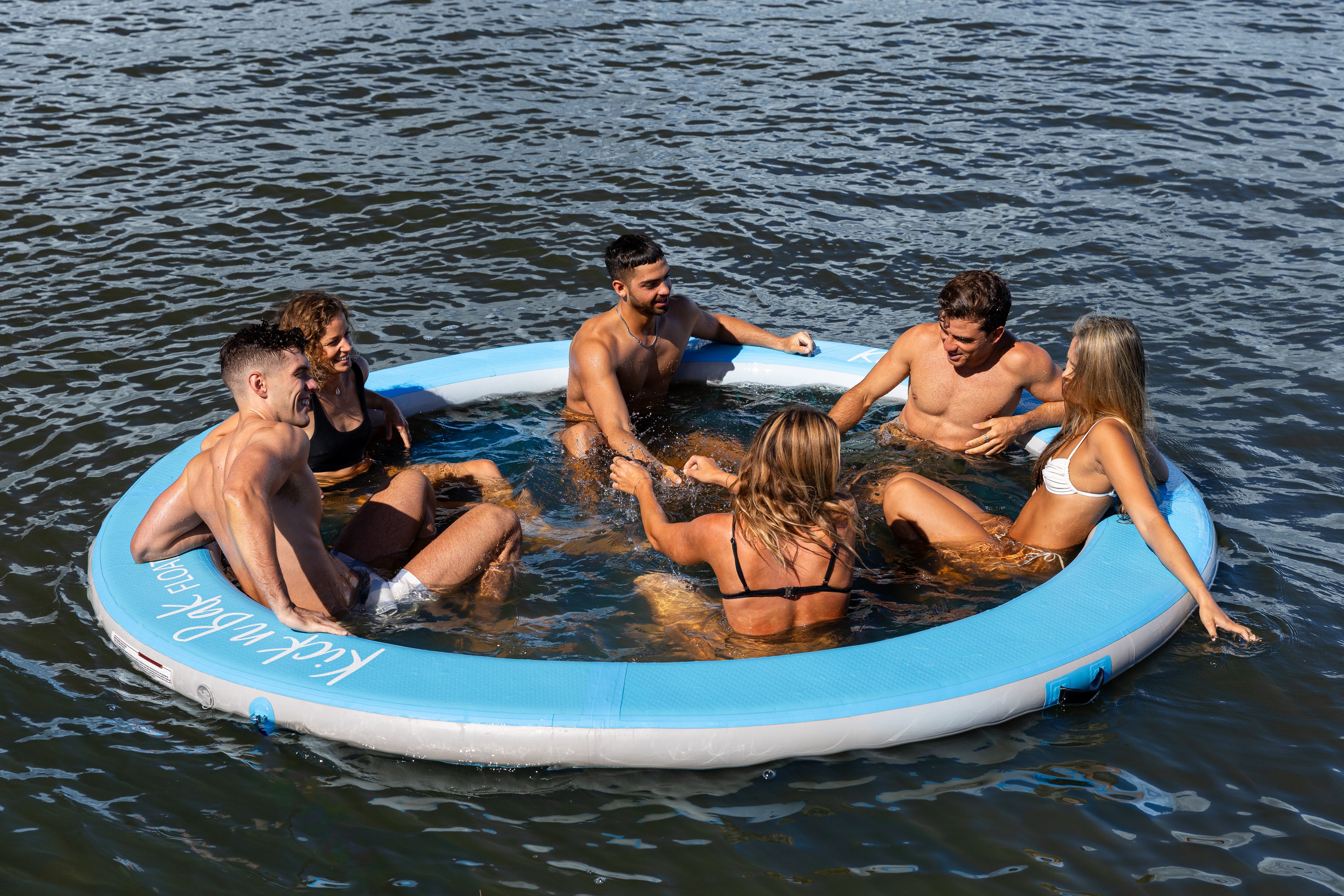 Relax by the Water with kick n bak FLOATS Inflatable Hammock!